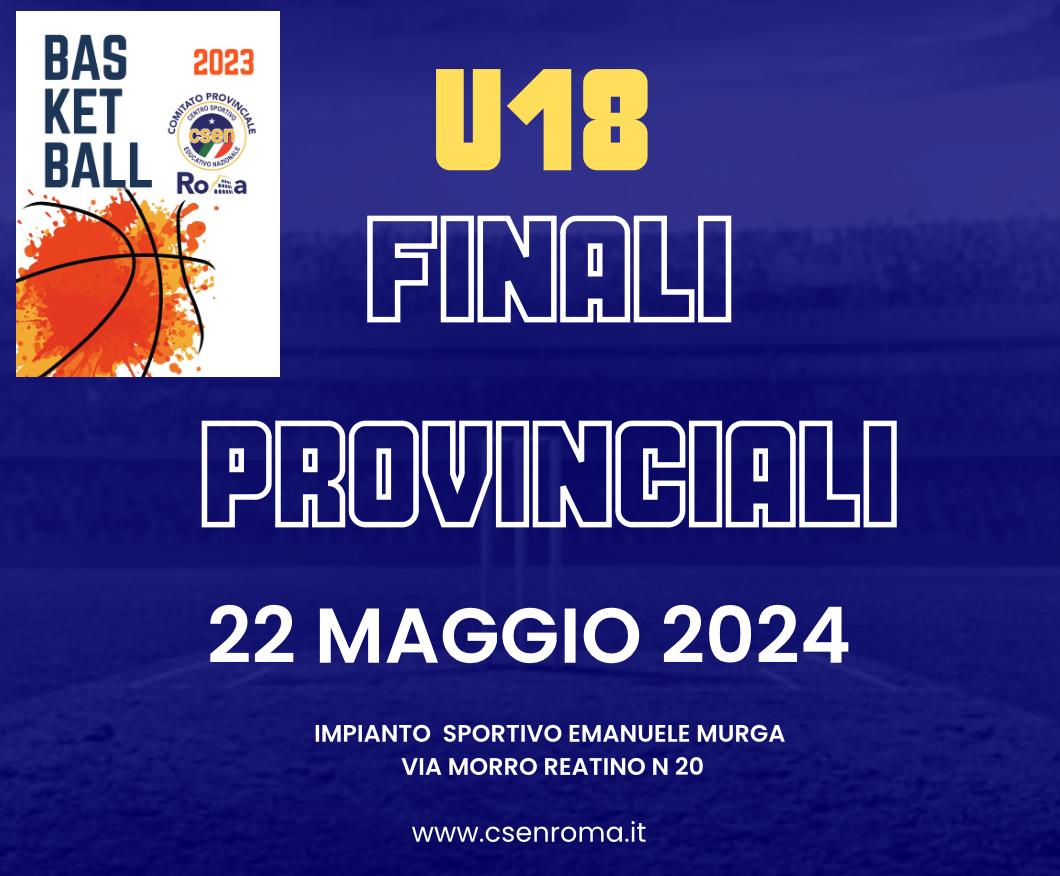 Finali provinciali Basket Under 18