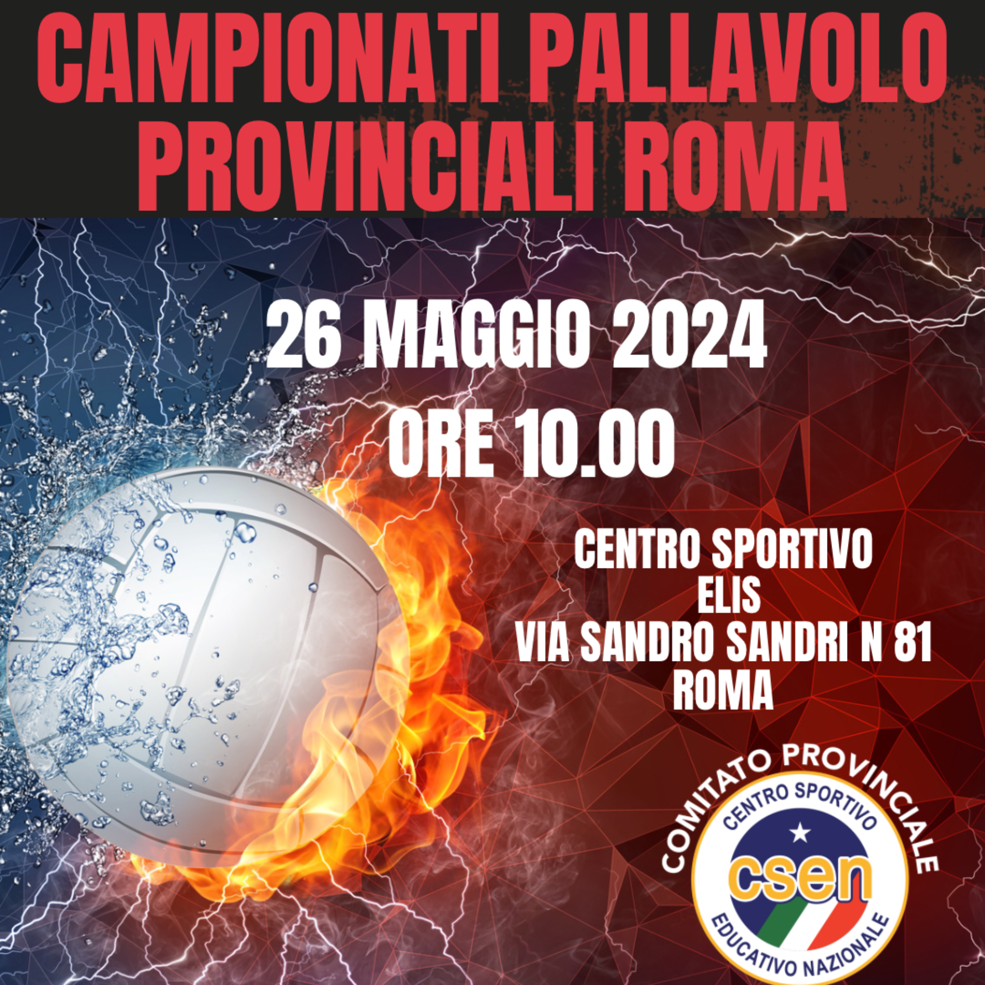 Premiazioni campionati Pallavolo provinciali Roma